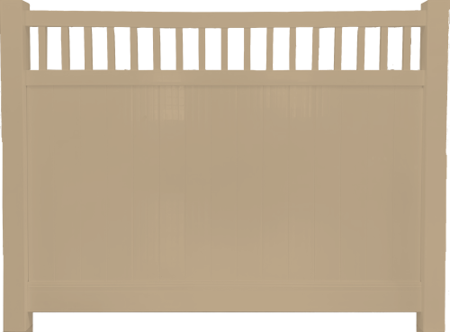 8'x6' Priv Fence-1.5" Trad Adobe Special Order - No Return