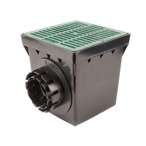 12 Catch Basin Kit TEMPO BLK/GRN Grate