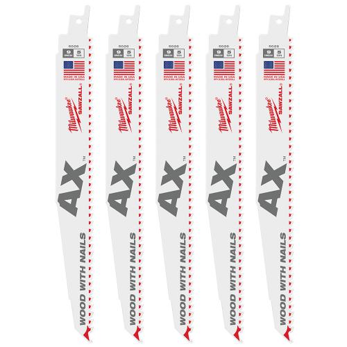 9" 5 TPI The Ax™ Sawzall®  Blade (5 Pk)