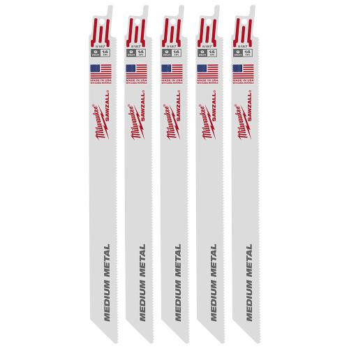 9" 14 TPI   SAWZALL® Blades (5 Pk)
