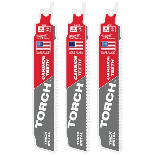 6" 8TPI The TORCH™ with CARBIDE TEETH 3PK