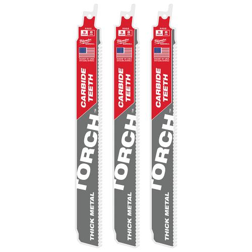 9" 8TPI The TORCH™ with CARBIDE TEETH 3PK