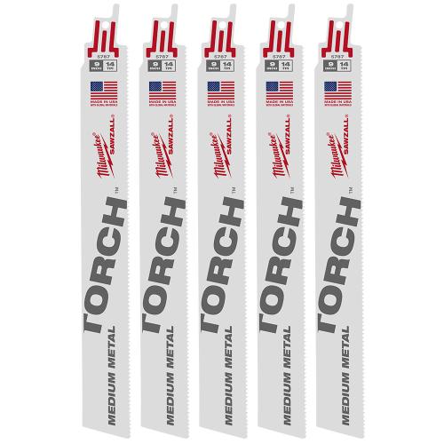 9" 14 TPI The Torch™ SAWZALL® Blades (5 Pk)
