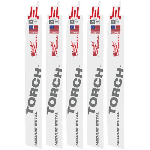 9" 18 TPI  The Torch™ SAWZALL® Blades (5 Pk)