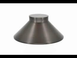 Brass Pathway Light Flat Dome Cap for A9B1 Stem Assembly Lumien