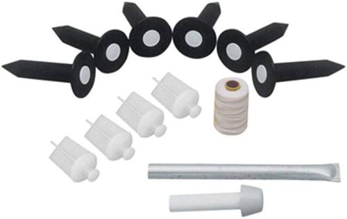 Baseball Field Lining Kit - 6 Sockets w/ Plugs, setter, lining pegs