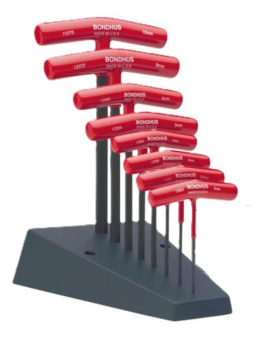 8 Piece T-Handle Hex Key Set, Hex Range 2 to 10mm