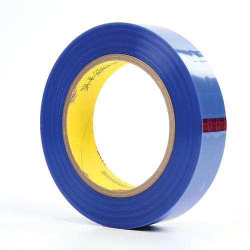 Polyester Tape, 8902, blue, 1.0 in x 72.0 yd x 3.4 mil (2.5 cm x 65.8 m x 0.09 mm)