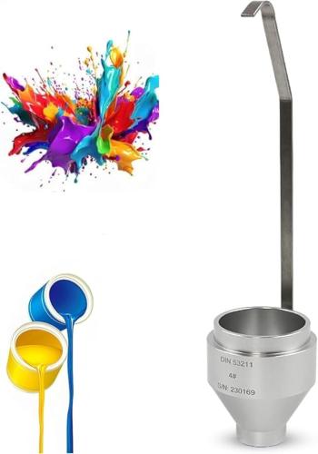 Immersion Viscosity Cup, Portable Paint 4mm