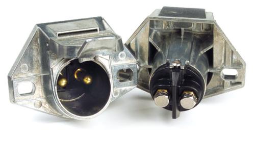 Trailer Socket 2 Pole Vertical