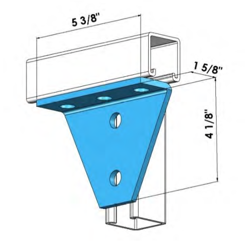 Strut 5 Hole Angle Fitting   