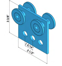 Strut 4 Wheel Flat Plate Trolley (Was S773T-Eg)  