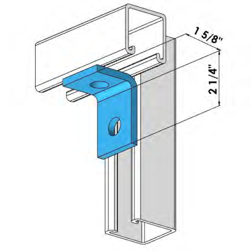 Strut 2 Hole Angle Fitting 