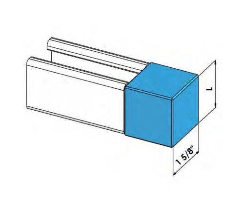 13/16 White Pvc End Cap
