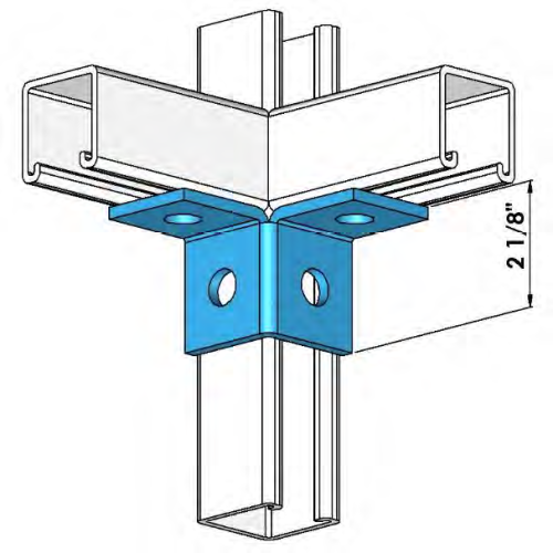 Strut 4 Hole Corner Fitting