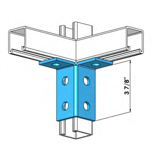Strut 6 Hole Corner Wing Fitting