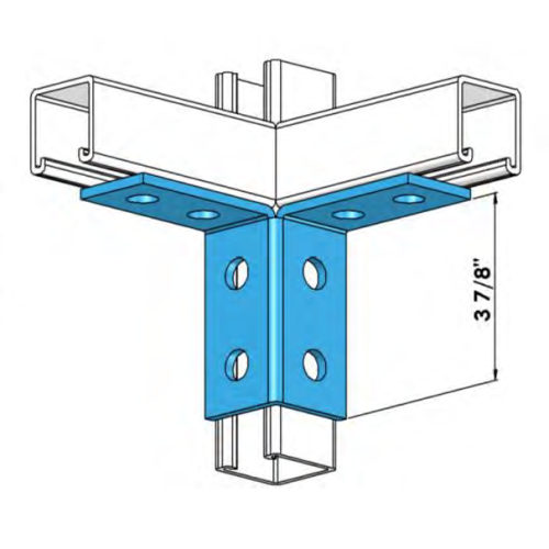 Strut 8 Hole Corner Wing  Fitting