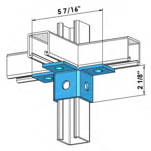 Strut 6 Hole Wing Fitting