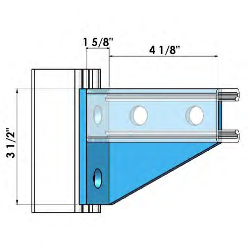 Strut 4 Hole Angle Fitting  