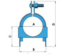 Strut (4"Actual) Pipe Cushion (4Ct - 3 1/2Ip)  