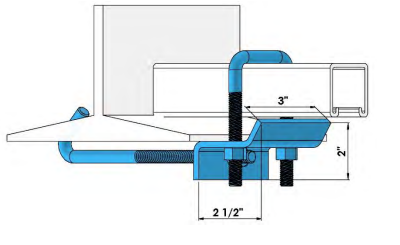 Strut Beam Clamp C/W Short U-Bolt & 3/8X6 J-Hook 
