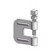 1/2 Stamped C Clamp Zinc (100)