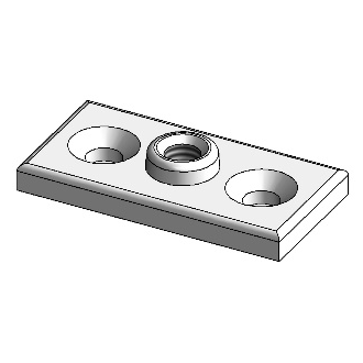 1/2 Ceiling Flange Plated (100)