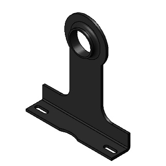 1/2C Or 3/8Ip Extended Pipe Stay - Black Epoxy (100)