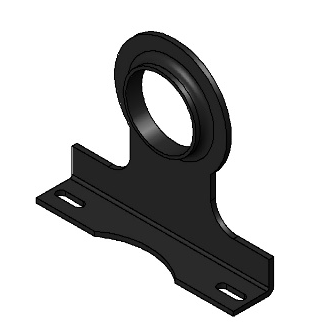 1/2C Or 3/8Ip Standard Pipe Stay - Black Epoxy (100)