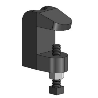 Bare 1/2 Wide Mouth Top Beam Clamp (100)