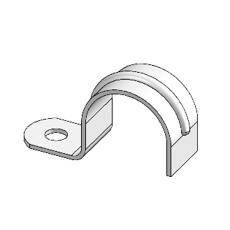 1" One Hole Rigid Clip  (100)