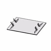 4" Stud Plate Zinc