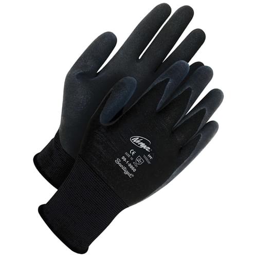 BDG X-SITE; Synthetics Sanitized Gloves Machine Style Black