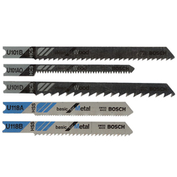 General Purpose Single Cut Edge Jig Saw Blade Set, 5 Pieces