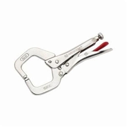 Compound Action Locking C-Clamp With Swivel Pads, Nickel Plated