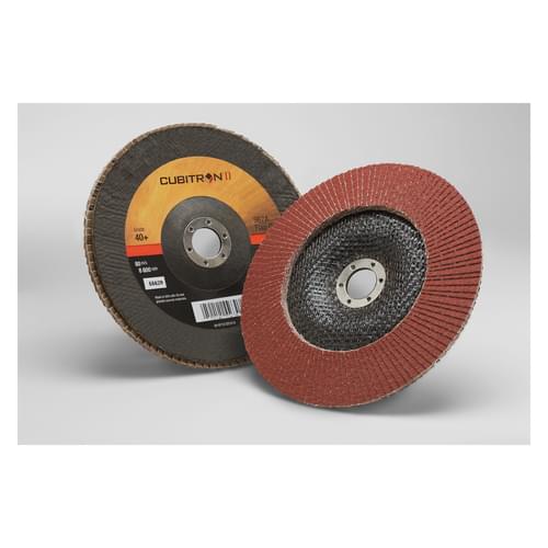 Cubitron, II Flap Disc, 967A, T29, 40+, Y-weight, 7 in x 7/8 in