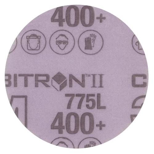 Cubitron, II Hookit, Film Disc 775L, film backing, 400+, 3 MIL, 6 in x NH, 152.4 mm x NH