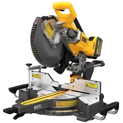 Brushless Mitter Saw, 12 in Dia Blade, 12.187 in Cutting, 49 deg Bevel