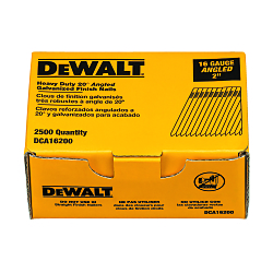 20 deg Heavy Duty Finishing Nail, 2 in L, Bright, Steel, Chisel Point