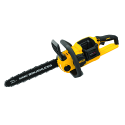 Brushless Cordless Electric Chain Saw, 16 in Cutting, 0.043 in Bar/Chain