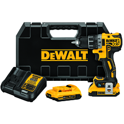 Compact Drill/Driver Kit 1/2 in Chuck, 20 V DC