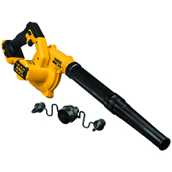 Compact Jobsite Cordless Blower, 100 cfm Air Flow, 135 mph Air Velocity
