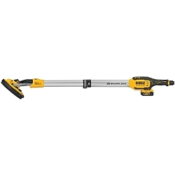 Cordless Drywall Sander Kit, 20 V, Li-Ion Battery, Black/Yellow