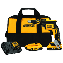 Cordless Screwgun Kit 1/4 in Chuck, 20 V DC