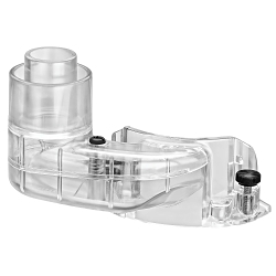 Fixed Dust Collection Adapter, For Use With DWP611 and DWP611PK Fixed Base Unit Compact Router, Plastic