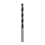 Brad Point Drill Bit, 3/16 in Dia, 3-3/8 in OAL, 2-1/4 in L, 3/16 in Shank