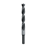 Brad Point Drill Bit, 1/2 in Dia, 6 in OAL, 4 in L, 1/2 in Shank