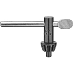 Straight Chuck Key, 1/2 in Chuck Key, 1/4 in Dia Pilot, Steel