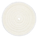 Polishing Pad, 7 in Dia, 5/8-11 Center Hole, Rubber/Wool Pad