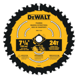 Circular Saw Blade, 7-1/4 in Dia x 0.039 in THK